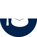 white mortarboard