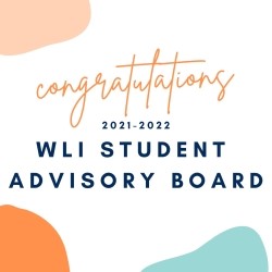 WLI student advisory board congratulations