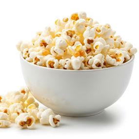 A bowl of popcorn