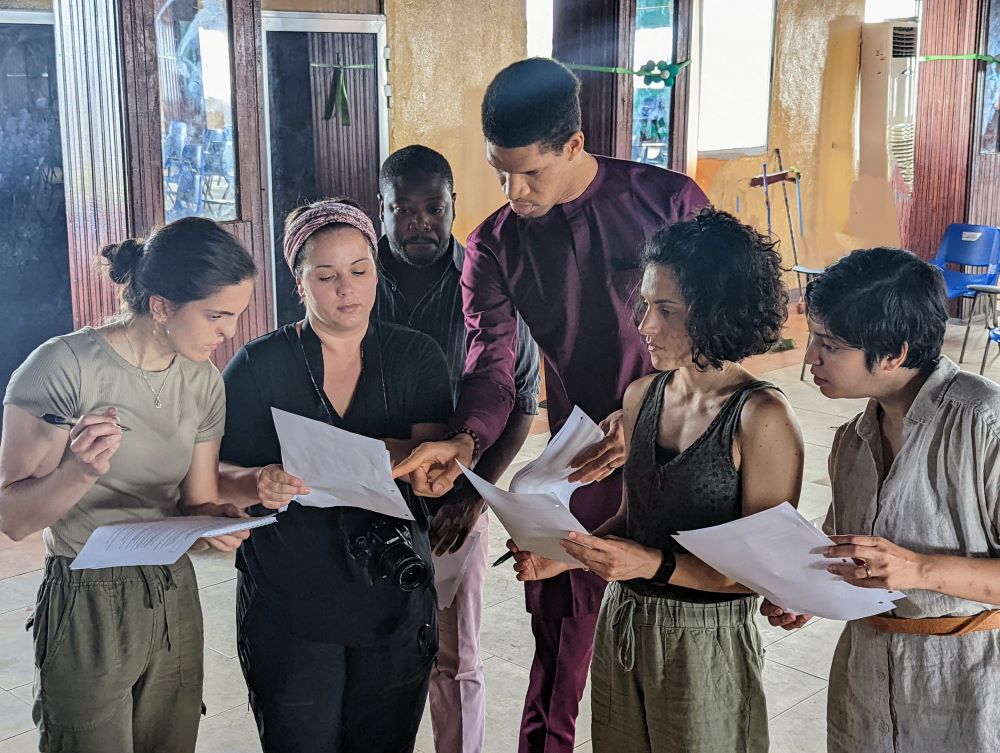 Political Science students discussing plans