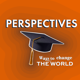 Perspectives digital magazine cover featuring graduation cap