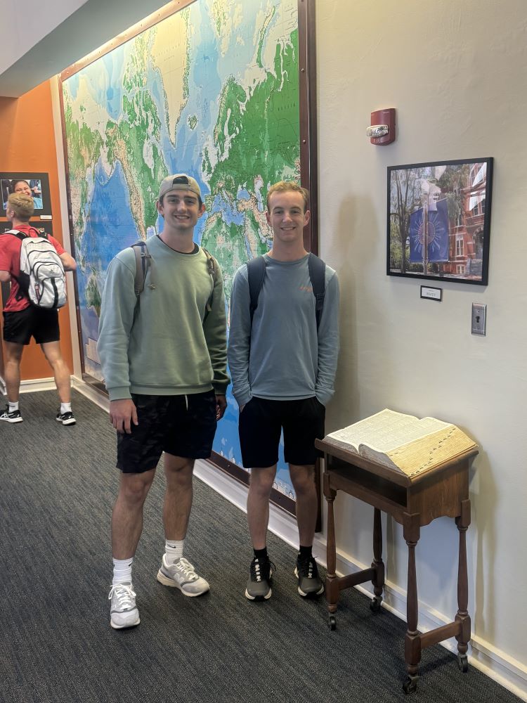 Aviation Leadership students visiting the BCPP art exhibition