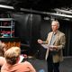 Michael O'Neill talking to Auburn Theatre students during an auditioning workshop
