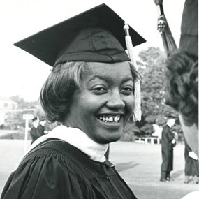 black and white photo of Dr. Josetta Brittain Matthews