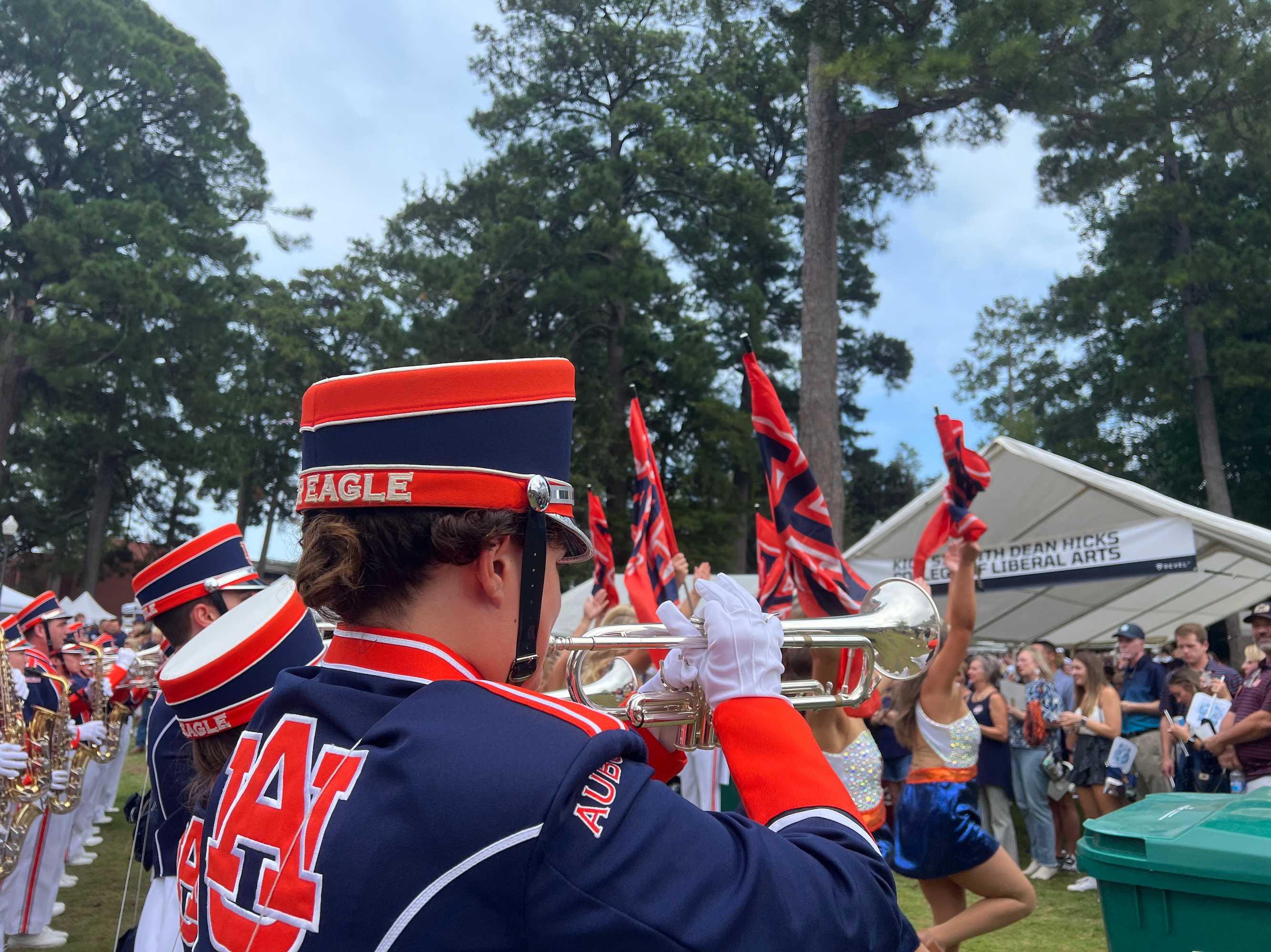 trumpeter from Auburn Marching band