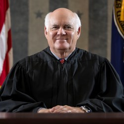 Judge W. Keith Watkins at the bench