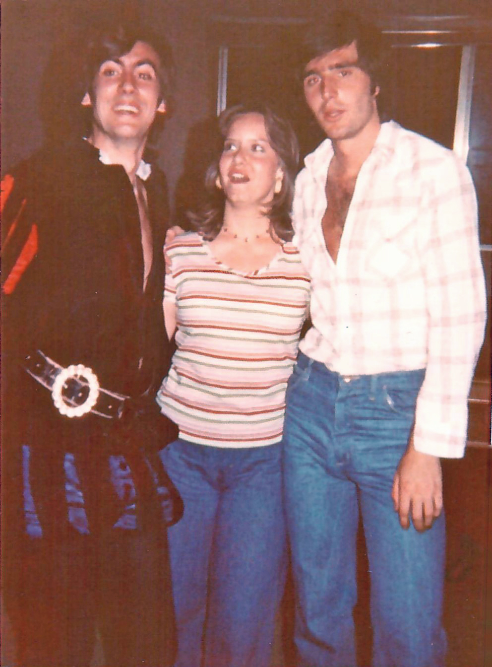 Susan Melton with members of a Spanish troubador group during study abroad