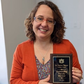 Danilea Werner with SGA award