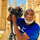 Chester Higgins holding a camera