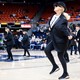 The Recycled TeenAgers performing at an Auburn women's basketball game