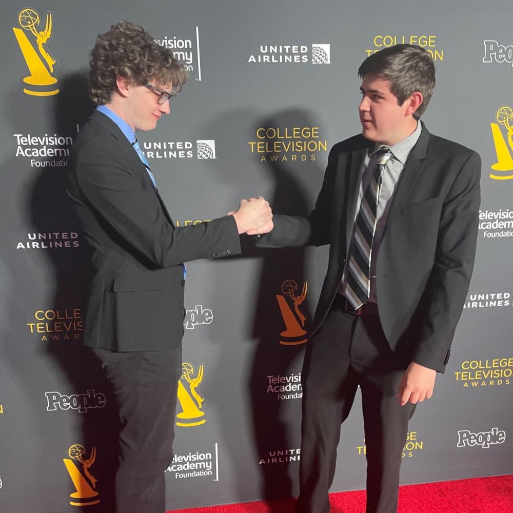 Zach Card and Colin Beyersdorf at the College Television Awards