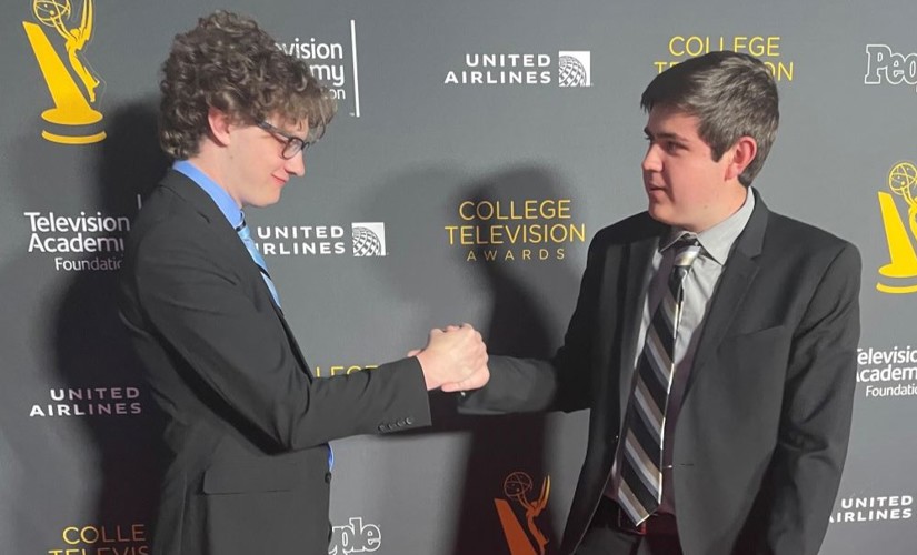 Zach Card and Colin Beyersdorf at the College Television Awards