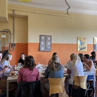 Students Eating At Table