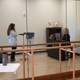 A student taking a lesson with Professor of Practice Charlotte Lee