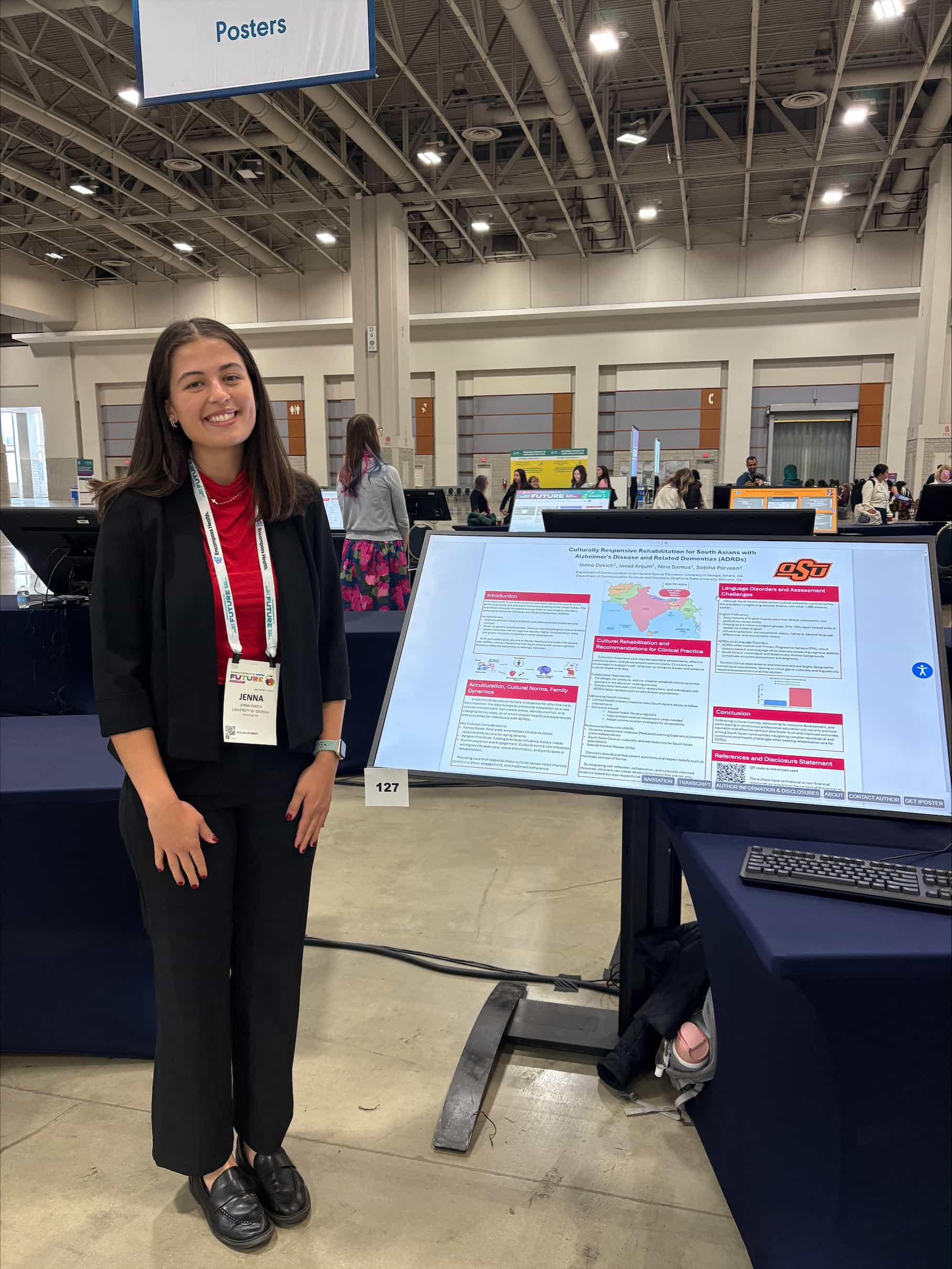 Jenna Dekitch presenting research