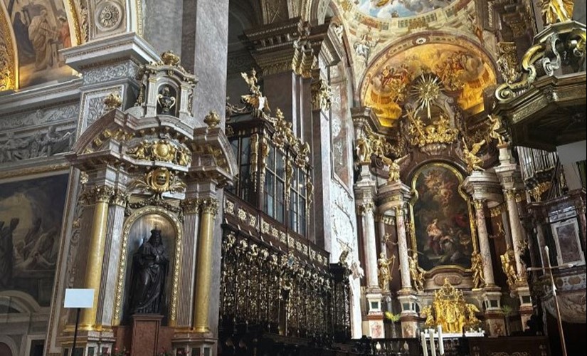 Gilded interior of a Vienna church