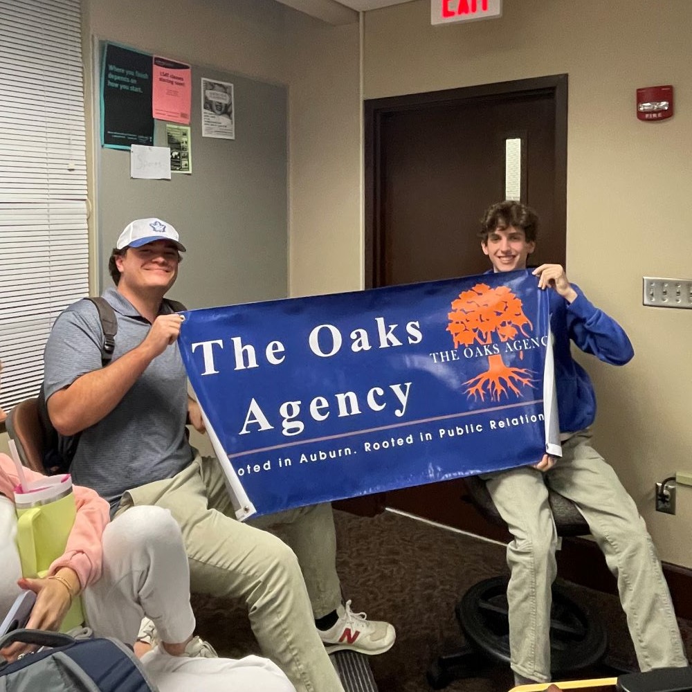 Weston Ball and Tate Youngblood serve as firm director and visual media executive chair for The Oaks Agency