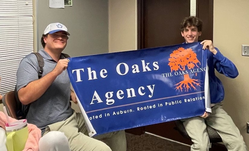 Weston Ball and Tate Youngblood serve as firm director and visual media executive chair for The Oaks Agency