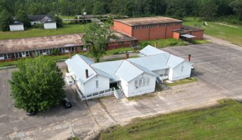 Aerial view of a Rosenwald School