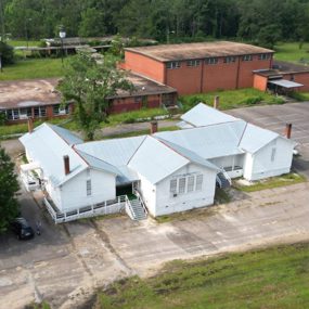 Aerial view of a Rosenwald School