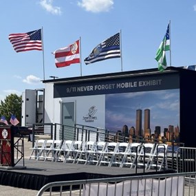 The Tunnel to Towers Foundation's 9/11 Never Forget mobile exhibit