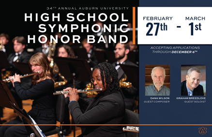 Picture of high school students with High School Honor Band February 27th through March 1st