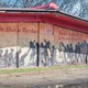 Artwork on the side of a building portrays the attack on marchers during Bloody Sunday in Selma