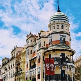 A picturesque street in Seville, Spain