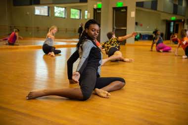 Woman in dance class