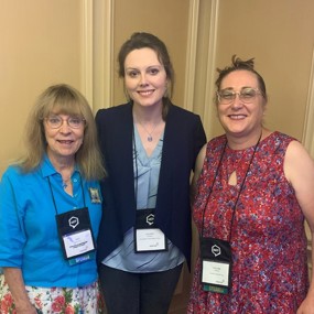 Meg Marshall, Lauren Heilman and Evelyne Bornier at the AATF convention in New Orleans