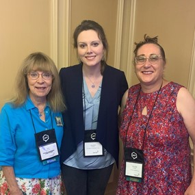 Meg Marshall, Lauren Heilman and Evelyne Bornier at the AATF convention in New Orleans