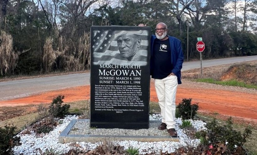 Chester Higgins at his great uncle's memorial