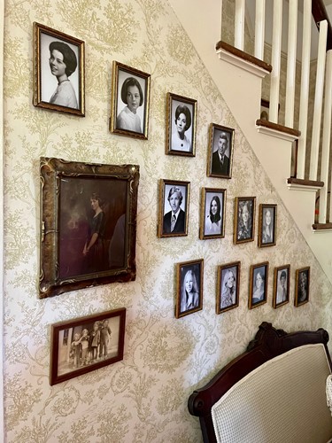 Historic portraits of family members who lived in The House on the Hill