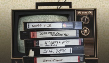 Bootlegging the Airwaves book cover featuring several tapes in front of a TV with antenna