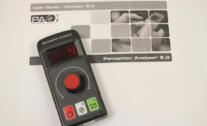 A photo of the dials used in the LUCIA lab's perception analyzer. 