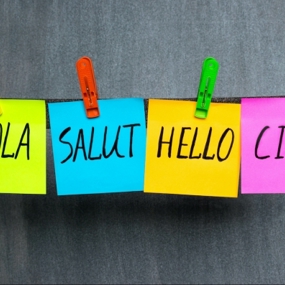 Post it notes with Hello written in different languages - image from Shutterstock