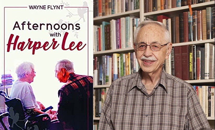 Southern historian and Auburn Professor Emeritus Wayne Flynt and the cover of his book "Afternoons with Harper Lee"