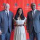 Nadia Bhuiyan accepting a 2026 Outstanding Graduate Mentor Award