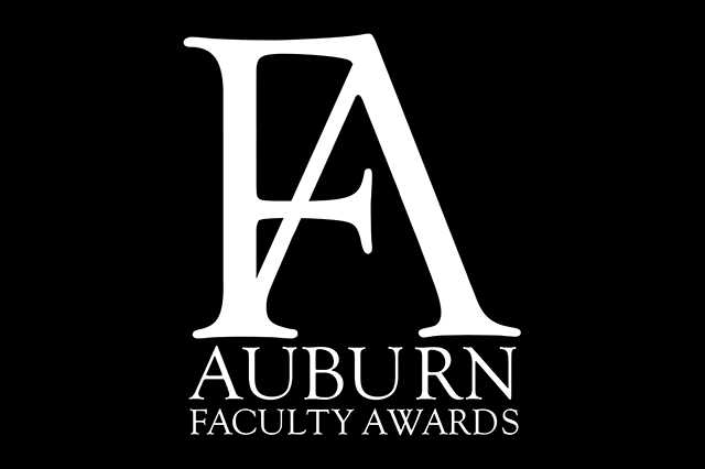 Graphic reading Auburn Faculty Awards