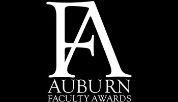 Graphic reading Auburn Faculty Awards