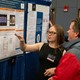 Natalie McBrayer presenting research poster