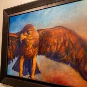 War Eagle oil painting by Sarah Walker