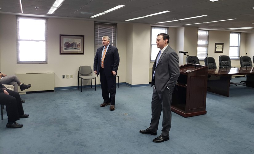 Representatives Joe Lovvorn and Chris Blackshear answer student questions