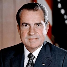 Presidents Richard Nixon and Donald Trump