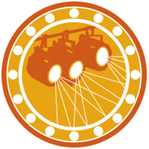 Icon with three spotlights