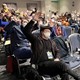 Big Bad Con attendees waving to the camera