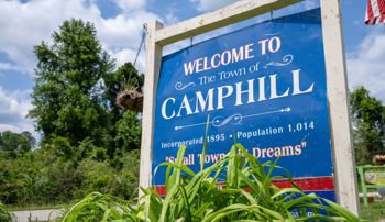 Welcome to Camp Hill sign