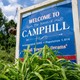 Welcome to Camp Hill sign