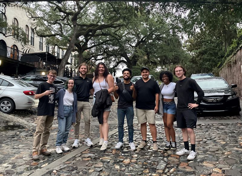 Auburn students and alumni in Savannah