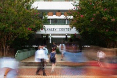 Front entrance to Haley Center